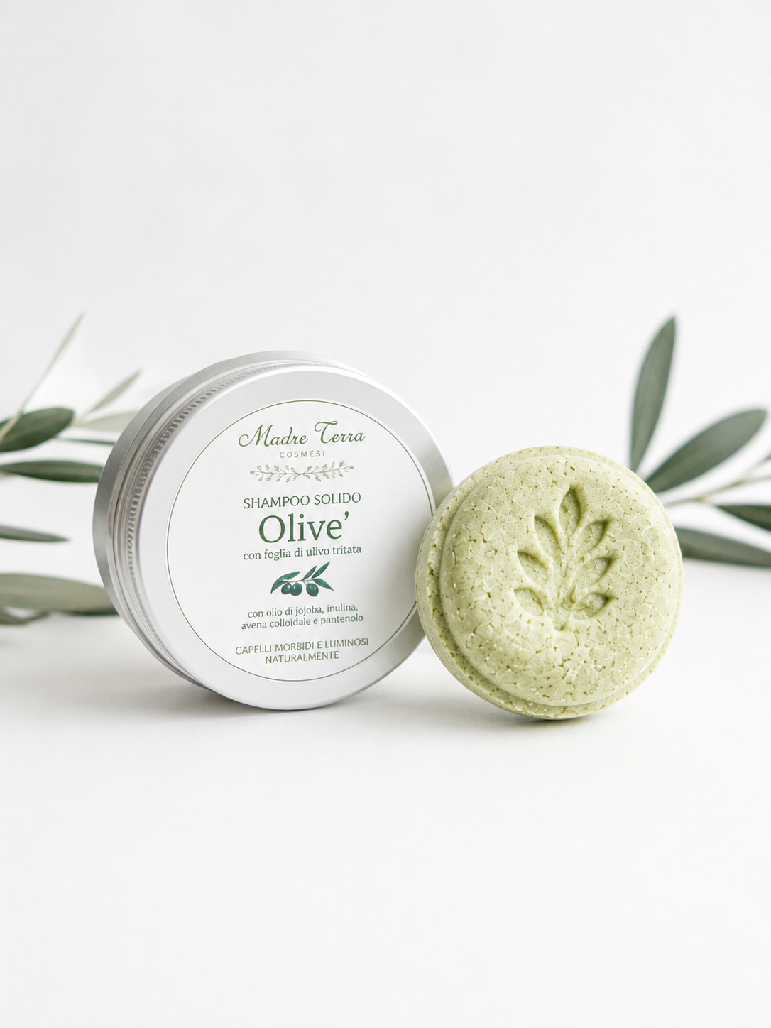 Olivè - Shampoo solido all'estratto secco di foglia d'ulivo